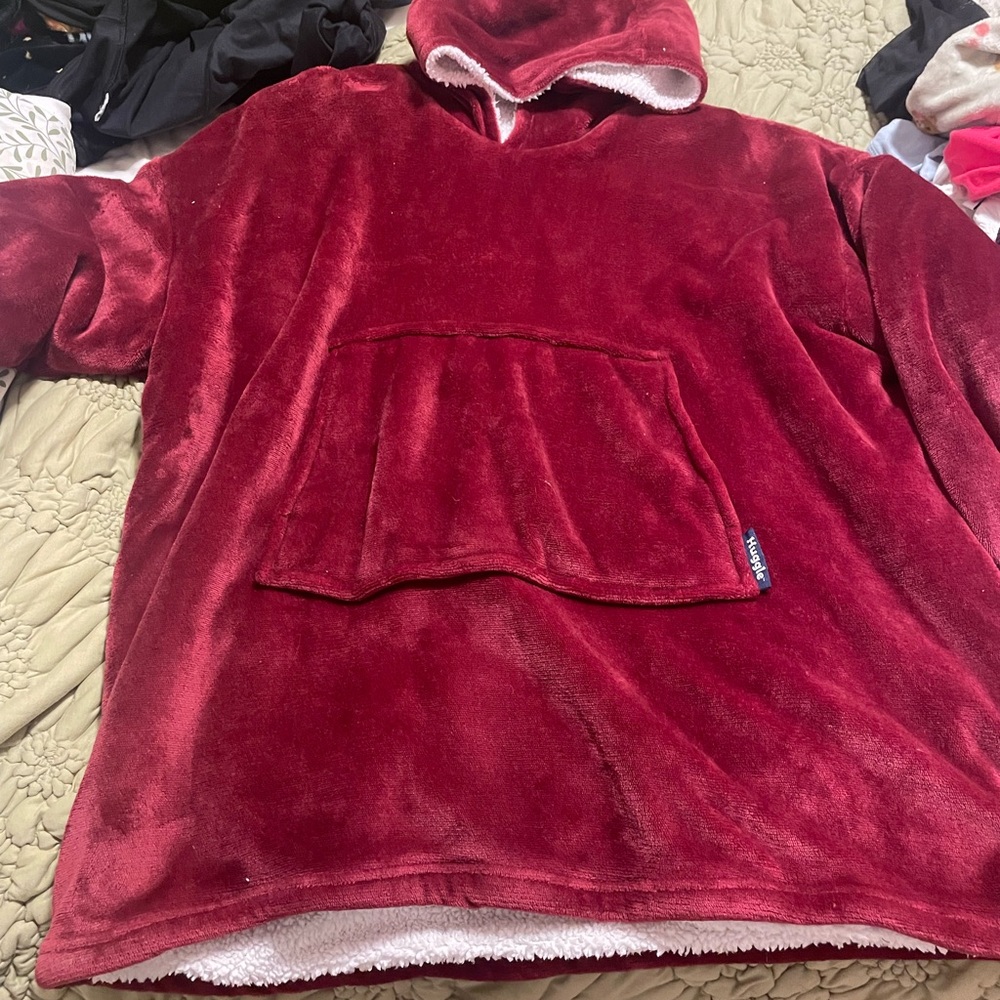 Luxurious Burgundy V-Neck Sweater